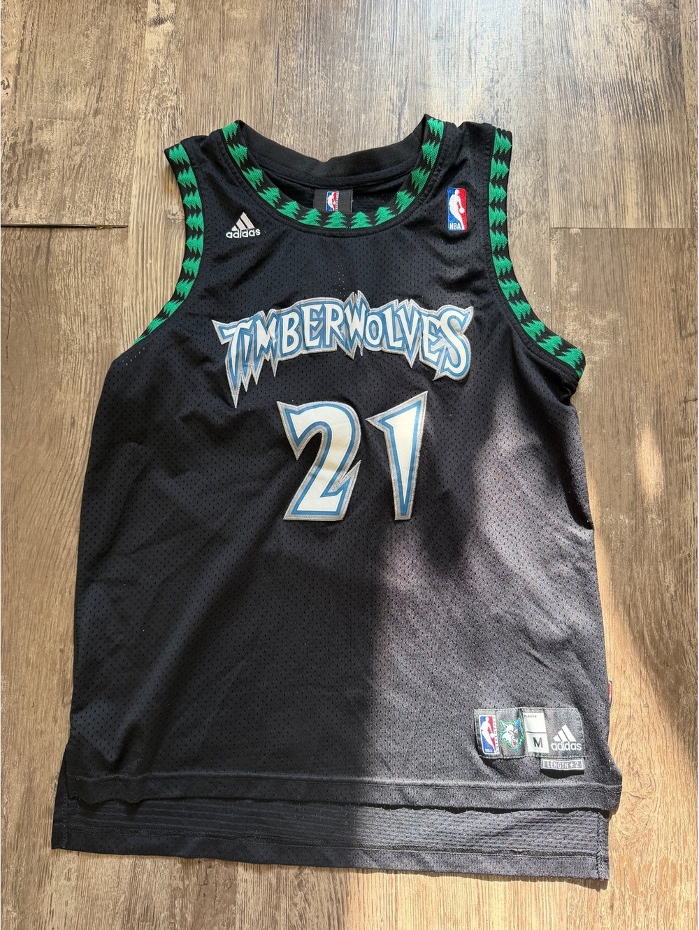 Adidas Kevin Garnett Minnesota Timberwolves Black Tree Swingman NBA Jersey